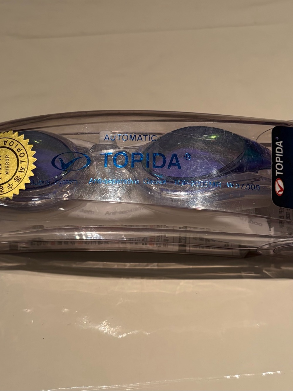 Topia Women's Swim Goggles in Iridescent Blue